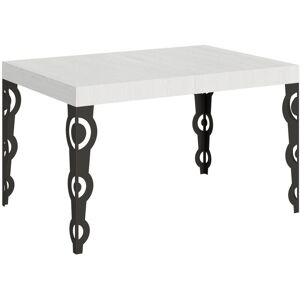 Table à Manger Extensible Karamay de Les Tendances - 130-390cm - Frêne Blanc & Métal - Publicité Table à Manger Extensible Karamay de Les Tendances - 130-390cm - Frêne Blanc & Métal - Publicité