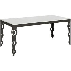 Tavolo da pranzo Karamay Evolution 90x180-440cm - Frassino Bianco Tavolo da pranzo Karamay Evolution 90x180-440cm - Frassino Bianco