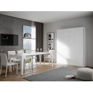 ITAMOBY Letto a Parete Kentaro Rovere Bianco Risparmio Spazio ITAMOBY Letto a Parete Kentaro Rovere Bianco Risparmio Spazio
