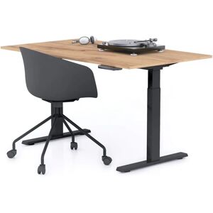 Mobili Fiver Clara Scrivania Regolabile - Legno Rustico - Piedi Neri Mobili Fiver Clara Scrivania Regolabile - Legno Rustico - Piedi Neri
