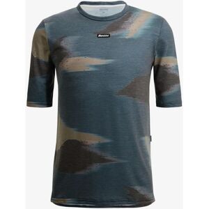 Santini WATT INDOOR TRAINING TECH - Maglietta da allenamento - Uomo - verde militare Santini WATT INDOOR TRAINING TECH - Maglietta da allenamento - Uomo - verde militare