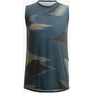 Camiseta sin mangas Watt de Santini azul intenso marrón - Camiseta Camiseta sin mangas Watt de Santini azul intenso marrón - Camiseta