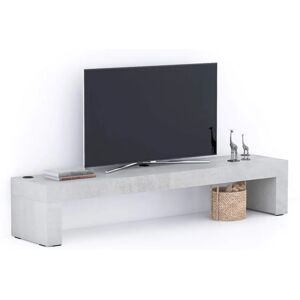 Mobili Fiver Porta TV Evolution - 180x40 - Cemento Grigio - Caricatore Wireless Mobili Fiver Porta TV Evolution - 180x40 - Cemento Grigio - Caricatore Wireless
