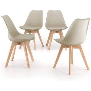 Mobili Fiver Set di 4 Sedie - Stile Scandinavo - Design Minimalista Mobili Fiver Set di 4 Sedie - Stile Scandinavo - Design Minimalista