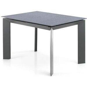 ORESTELUCHETTA - Toledo 120 - Tapa de vidrio - Gris - Mesa ORESTELUCHETTA - Toledo 120 - Tapa de vidrio - Gris - Mesa