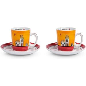 Egan Set 2 Coffee Cups with Saucer - Coffee Cups & Saucers Egan Set 2 Coffee Cups with Saucer - Coffee Cups & Saucers