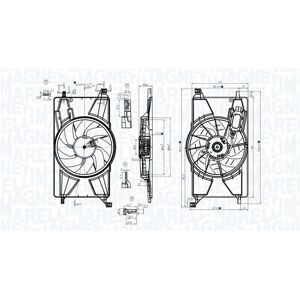MAGNETI MARELLI Moottorin tuuletin - Malli 069422834010 MAGNETI MARELLI Moottorin tuuletin - Malli 069422834010