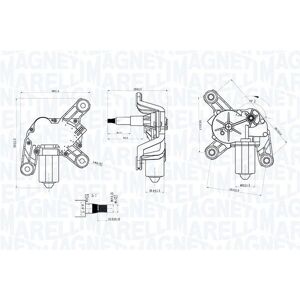 MAGNETI MARELLI 064070700010 - Motore tergicristallo posteriore MAGNETI MARELLI 064070700010 - Motore tergicristallo posteriore