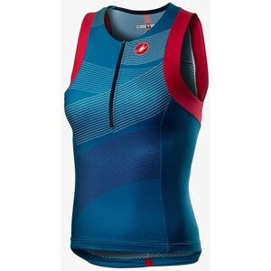 Maillot de cyclisme Castelli Free Tri - Bleu - Publicité Maillot de cyclisme Castelli Free Tri - Bleu - Publicité