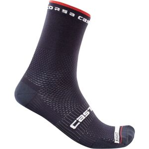 Castelli Rosso Corsa Pro 15 Savile Blau Radsocken - M Castelli Rosso Corsa Pro 15 Savile Blau Radsocken - M