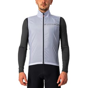Castelli Silver Gray/Dark Gray Lightweight Windproof Cycling Gilet - Gilet Castelli Silver Gray/Dark Gray Lightweight Windproof Cycling Gilet - Gilet