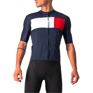Castelli Prologo 7 Jersey - Savile Blue-Silver Gray-Red - XXL Castelli Prologo 7 Jersey - Savile Blue-Silver Gray-Red - XXL