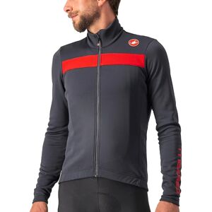 Castelli Puro 3 Long Sleeve Jersey - Dark Grey-Red Reflex Castelli Puro 3 Long Sleeve Jersey - Dark Grey-Red Reflex