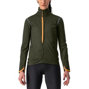Castelli Alpha Ultimate Insulated Women Cycling Jacket - AW23 - Military Green / Melon / Small Castelli Alpha Ultimate Insulated Women Cycling Jacket - AW23 - Military Green / Melon / Small