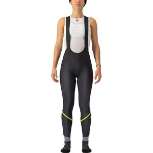 Castelli Women's Velocissima DT Bib Tights - Black/Electric Lime/Silver Reflex - L - Female Castelli Women's Velocissima DT Bib Tights - Black/Electric Lime/Silver Reflex - L - Female
