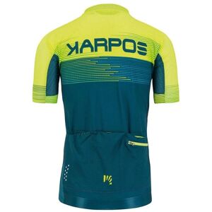 Karpos Green Fire Blue Jersey - Lightweight, breathable, ergonomic fit Karpos Green Fire Blue Jersey - Lightweight, breathable, ergonomic fit