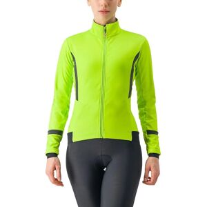 Castelli Women's Dinamica 2 Jacket - Electric Lime/Black Reflex - XS Castelli Women's Dinamica 2 Jacket - Electric Lime/Black Reflex - XS