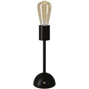 Lampada portatile ricaricabile Creative Cabless02 con lampadina Edison dorata - Nero Lampada portatile ricaricabile Creative Cabless02 con lampadina Edison dorata - Nero