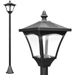 Lampada da giardino solare Outsunny - LED, 120cm, Nera, IP44 Lampada da giardino solare Outsunny - LED, 120cm, Nera, IP44