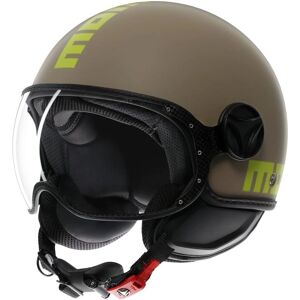 Momo Design FGTR Classic Sand/Lime Motorcycle Helmet - Motorcycle Helmet Momo Design FGTR Classic Sand/Lime Motorcycle Helmet - Motorcycle Helmet