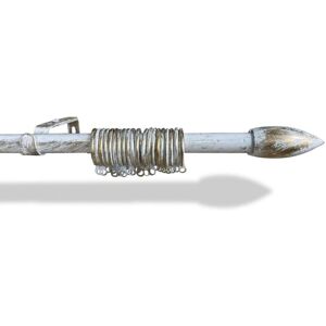 TEX FAMILY - bastone bianco-oro - 19 mm - Bastone per tende TEX FAMILY - bastone bianco-oro - 19 mm - Bastone per tende