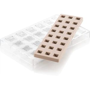 Silikomart Quadro-01 Chocolade Set - Aanpasbare Kleuren Silikomart Quadro-01 Chocolade Set - Aanpasbare Kleuren