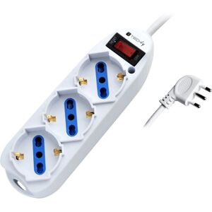 Techly prodlužovačka - 3 zásuvky, 1,5m kabel, 2500W, bílá Techly prodlužovačka - 3 zásuvky, 1,5m kabel, 2500W, bílá