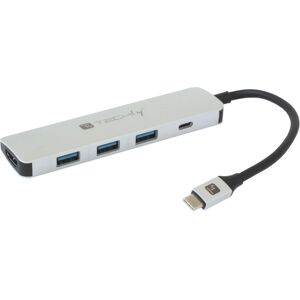 Techly IADAP USB31-DOCK4 Laptop-Dock - Silber Techly IADAP USB31-DOCK4 Laptop-Dock - Silber