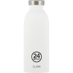 Bouteille d'eau en acier inoxydable 24Bottles Clima - Blanc - Thermos - Publicité Bouteille d'eau en acier inoxydable 24Bottles Clima - Blanc - Thermos - Publicité
