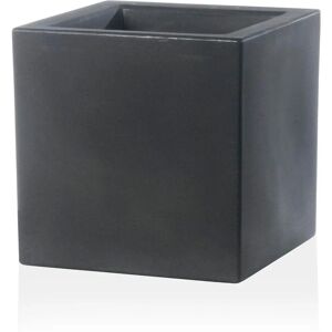 Teraplast - Vaso quadrato antracite 58x58 cm - Decorazione giardino Teraplast - Vaso quadrato antracite 58x58 cm - Decorazione giardino