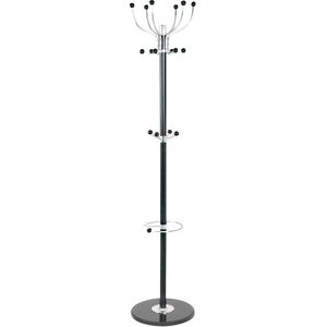 BAKAJI Metal Coat Rack 16 Hooks with Umbrella Holder - Modern Design BAKAJI Metal Coat Rack 16 Hooks with Umbrella Holder - Modern Design