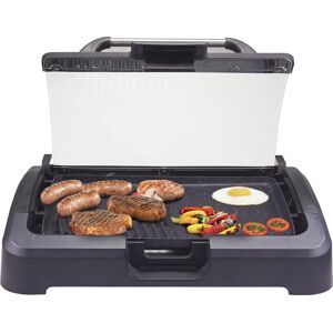 Beper 90.871 Gril électrique - Couvercle en verre, Plaque antiadhésive, 2200W - Publicité Beper 90.871 Gril électrique - Couvercle en verre, Plaque antiadhésive, 2200W - Publicité