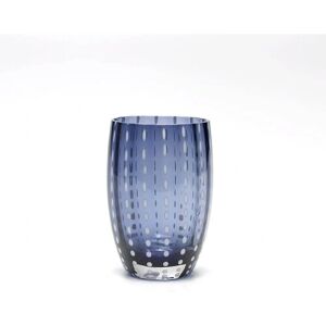 Bicchiere Murano Zafferano Perle Blu Grigio - Tumbler Bicchiere Murano Zafferano Perle Blu Grigio - Tumbler