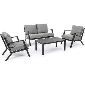 BIZZOTTO - Conjunto de Jardín Harley - Antracita - Muebles de Exterior Modernos BIZZOTTO - Conjunto de Jardín Harley - Antracita - Muebles de Exterior Modernos