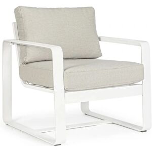 Sedia da giardino Merrigan - Alluminio, Bianco Sedia da giardino Merrigan - Alluminio, Bianco