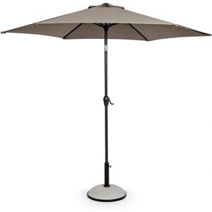Sombrilla redonda gris Kalife Bizzotto para jardín y terraza Sombrilla redonda gris Kalife Bizzotto para jardín y terraza