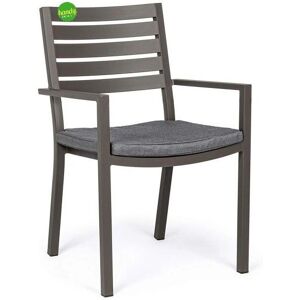 Silla Helina de Aluminio con Cojines Bizzotto - Silla de Jardín Silla Helina de Aluminio con Cojines Bizzotto - Silla de Jardín
