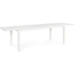 BIZZOTTO - Tavolo da Giardino Rettangolare Allungabile Hilde - Alluminio Bianco BIZZOTTO - Tavolo da Giardino Rettangolare Allungabile Hilde - Alluminio Bianco
