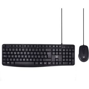 Conjunto Teclado y Ratón Ewent EW3006 - Negro, QWERTY en Español Conjunto Teclado y Ratón Ewent EW3006 - Negro, QWERTY en Español