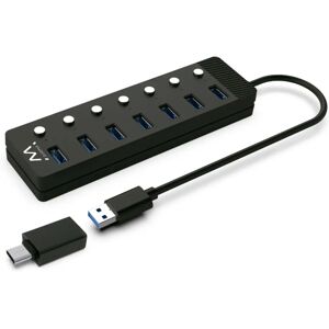 Ewent EW1147 USB Hub - 7 Ports - Black Ewent EW1147 USB Hub - 7 Ports - Black