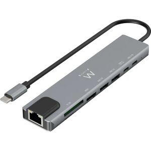Stacja dokująca Ewent EW1146 - 8 w 1, HDMI 4K, USB-C PD Stacja dokująca Ewent EW1146 - 8 w 1, HDMI 4K, USB-C PD