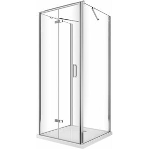 Giorgy - Cabina de Ducha Plegable de 3 Lados - Vidrio Anticalcáreo Transparente Giorgy - Cabina de Ducha Plegable de 3 Lados - Vidrio Anticalcáreo Transparente