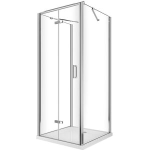 Giorgy - Cabina de Ducha de 3 Lados con Puerta Plegable - Transparente - H.190 Giorgy - Cabina de Ducha de 3 Lados con Puerta Plegable - Transparente - H.190