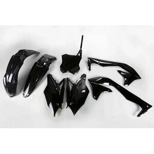 Kit di Plastica UFO Kawasaki KXF 450 - Nero - Parti in Plastica per Motocross & Enduro Kit di Plastica UFO Kawasaki KXF 450 - Nero - Parti in Plastica per Motocross & Enduro