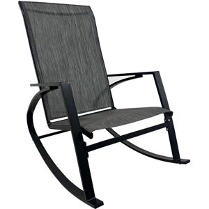 Chaise à Bascule Moderne Rebecca Mobili - Noir, Gris Foncé - Mobilier - Publicité Chaise à Bascule Moderne Rebecca Mobili - Noir, Gris Foncé - Mobilier - Publicité