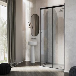 Idralite Prime Black Duo Mampara de Ducha Rectangular - Mampara de Ducha Idralite Prime Black Duo Mampara de Ducha Rectangular - Mampara de Ducha