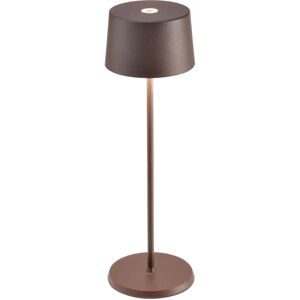 ZAFFERANO Olivia Pro Corten Lâmpada de mesa LED recarregável - Interior/Exterior ZAFFERANO Olivia Pro Corten Lâmpada de mesa LED recarregável - Interior/Exterior