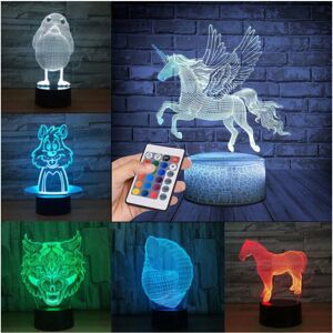 Trade Shop Lámpara LED RGB 3D - Decoración Hogareña - Personalizable Trade Shop Lámpara LED RGB 3D - Decoración Hogareña - Personalizable
