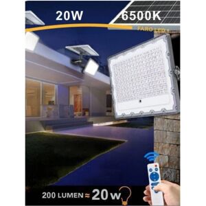Trade Shop Faro de LED Solar para exteriores - Alta Brillantez, IP65 Trade Shop Faro de LED Solar para exteriores - Alta Brillantez, IP65