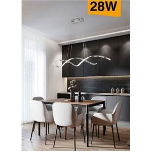 Trade Shop Traesio - Lámpara de Techo LED Moderna Ondas - 28W - Blanco Cálido Trade Shop Traesio - Lámpara de Techo LED Moderna Ondas - 28W - Blanco Cálido